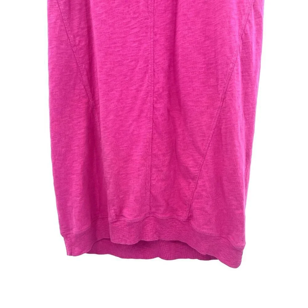 J.Jill Pink 100% Cotton Midi Length T-Shirt Dress Womens XS
